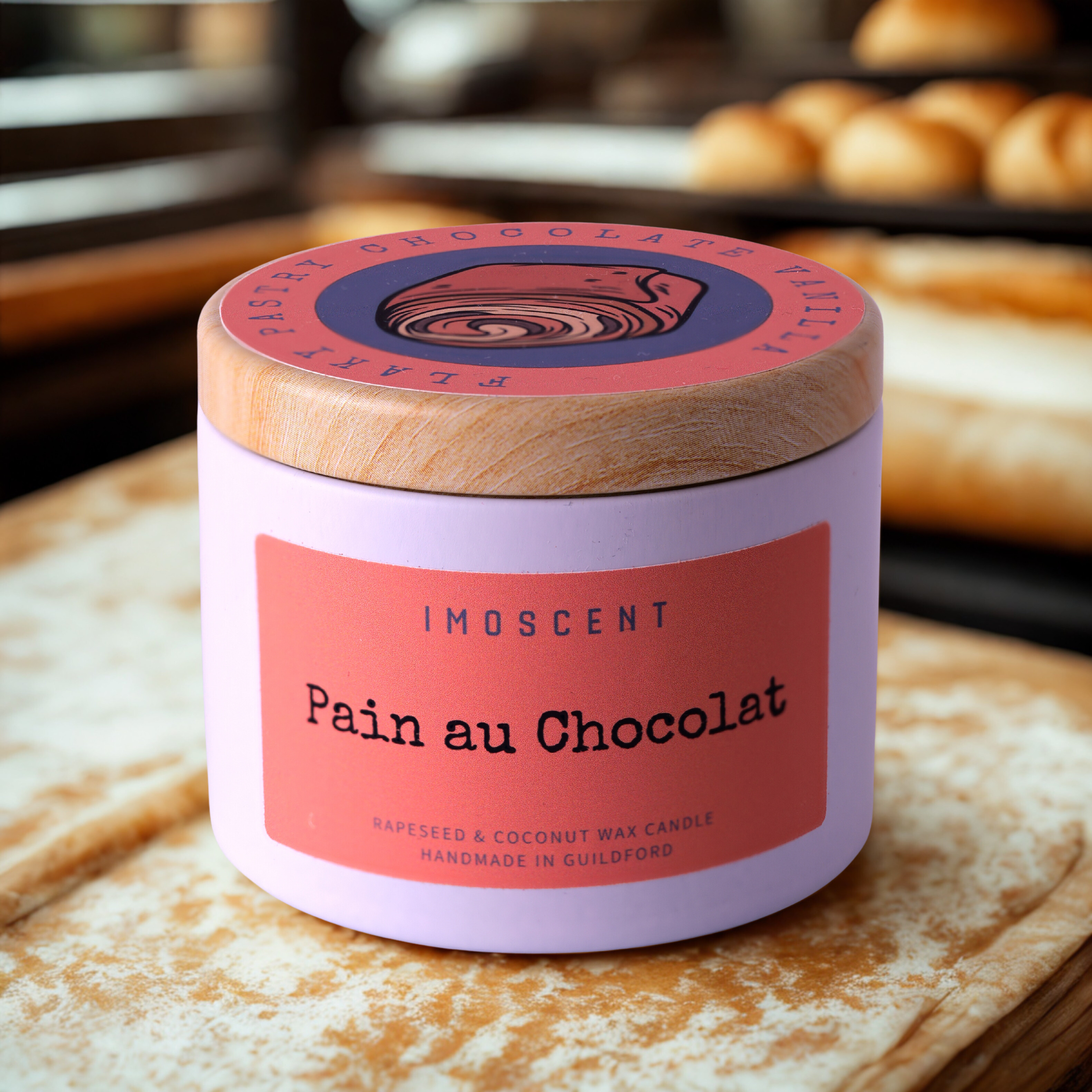 Pain au Chocolat Scented Candle | Butter Pastry + Chocolate + Vanilla